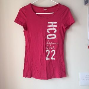 Hot pink Hollister shirt